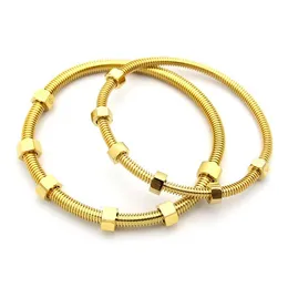 Designer Fashion Bangle Creative Hexagonal Nut Armband Men's and Women's Jewelry Hip Hop Jewelry Love Gift