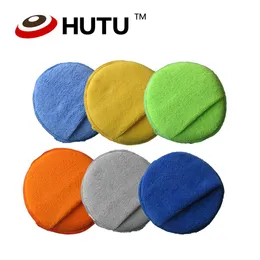Almohadilla de espuma de esponja compuesta de microfibra colorida de 5 pulgadas para almohadillas aplicadoras de cera pulidora automática 222S