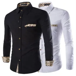 Новая модная осенне-зимняя мужская тонкая рубашка с длинным рукавом, повседневная однотонная рубашка, блузка, топ высокого качества W625326z