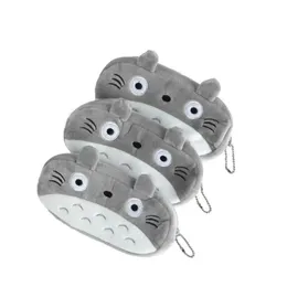 Pencil Bags Wholesale 15 Pcs Lot Cartoon Totoro Style Plush Zipper Cosmetic Bag Pouch Writing Supplies Office School Supplies257D Dr Dhxsx