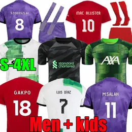XXXL 4XL 23 24 camisas de futebol 2023 2024 kit de futebol verde vermelho homens crianças uniforme preto amarelo goleiro manga longa manga curta