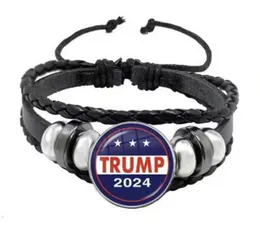 Party Favor Trump 2024 Wristband Adjustable Strap Bracelet Drop Delivery Home Garden Festive Supplies Event Dh3Zq