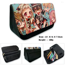 Cosmetic Bags Toilet Bound Hanako Kun Nylon Pencil Case Cartoon Cases Student Stationery Bag High Capacity Pen Print Make Up