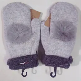 Nowa wysokiej jakości Women Wool Glovess Europejska projektantka mody Warm Glove Drive Out z Sports Mitting Brand Gloves Multi-Style Optio322U