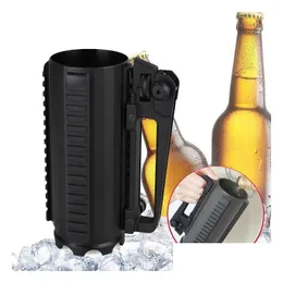 Jakt M4 Gun Accessories Tactical Beer Cup Water Battle Rail Mug Löstagbart bärhandtag med mekanisk bakre sikt Piactinny Drop Deliver