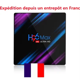 Schiff aus Frankreich H96 MAX 3318 Rockchip RK3318 Quad Core RAM 4 GB ROM 32 GB Dual Wifi UHD OS Android 9.0 H96MAX TV-Box