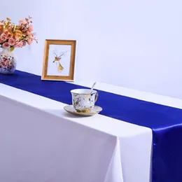 Corrente da mesa de cetim 30*275 cm Festa de casamento Decoração de mesa de luxo moderna para refeições