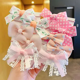 Children's Bow knot Hair Ornament Leather Band Girl Tie Hair Baby Girl's Head Rope Cute Tie Horse Tail Suit Hair Loop