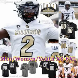 2023 Özel S-6XL NCAA Colorado Buffaloes Futbol 2 Shedeur Sanders 12 Travis Hunter 21 Shilo Sanders 7 Cormani McClain 3 Dylan Edwards 43 Trevor Woods Lehim