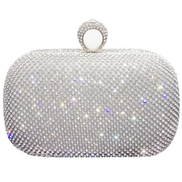 Kvällspåsar Shinny Glitter Hardsurface Box Elegant Female Wedding Shoulder Pouch Banquet Party Luxury Purse 230915