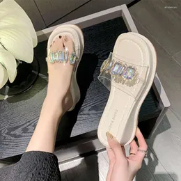 Terlik Yaz Pvc Kadın Seksi Elbise Plaj Platformu Ayakkabı 2023 Açık Ayak Parmağı Flip Flop Sandalet Mujer Zapatillas