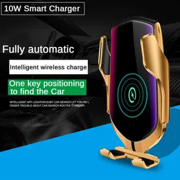 Qi Automatic Clamping 10W Wireless Charger Car Holder Smart Infrared Sensor Air Vent Mount Mobile Stand Hold288J