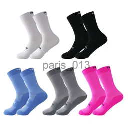 Mäns nya cykelteam Aero Seamless Anti Slip Cycling Road Bicycle Outdoor Racing Bike Compression Sport Sock X0916