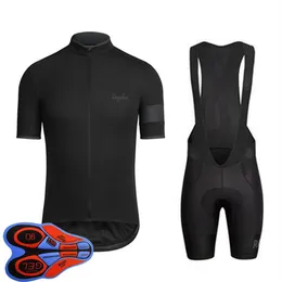 2021 Yaz Nefes Alabilir Rapha Team Ropa Ciclismo Bisiklet Jersey Set Erkek Kısa Kollu Bisiklet Kıyafetleri Yol Yarış Giyim Açık BIC324H