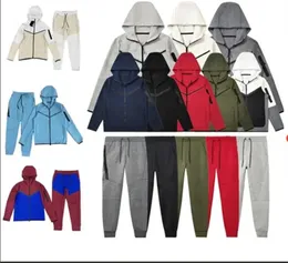 Mens Tech polar eşofmanlar kazak pantolonlar set tasarımcı hoodies sokak kıyafeti sweatshirts spor takım elbise peluş peluş mektup dekorasyon kalın hoodies erkek pantolon