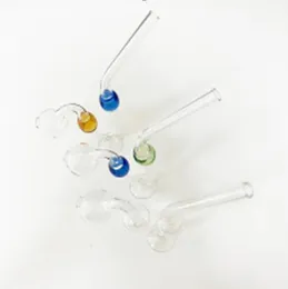 Gebogene Glas-Tabakpfeifen Handrauchpfeife Schlangenform Glas Ölbrenner Glas Wasserpfeifen Balance stehend mit dicker Basis