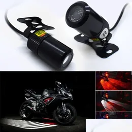 Dekorativa lampor Motorcykel LED -bil Välkommen Ljus Motor Chassis Modifierad Lamp SUV Vit Red Blue Projector Chassis Decor Motors LIG DHTQZ