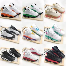 Infant TS Kids 13 Basketball Shoes Big Boy Girl 13s Lucky Green Flint Chicago CNY Playoffs Children Trainer Sneakers 22-35222H