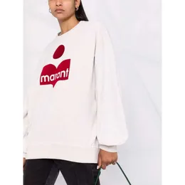 23 AW Isabel nuovi maglioni lavorati a maglia francesi velluto a doppia pressione Marants pullover a contrasto maglione da donna in pile girocollo sciolto medio e lungo