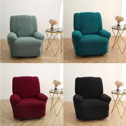 Cadeira cobre cor sólida capa reclinável estiramento polar velo preguiçoso menino relaxar sofá espreguiçadeira sofá slipcover armchair2269