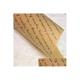 Gift Wrap New Arrival 100Pcs Handmade Printed Kraft Paper Packaging For Soap Homemade Wrapper Drop Delivery Home Garden Festive Party Dhhw6