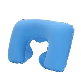 Seat Cushions Inflatable Neck Pillow Soft Car Portable U-Shaped Head Rest Pillows For Airplane Travel Office Drop Delivery Mobiles M Dhv8J