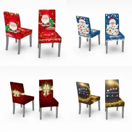 Noel Yemek Sandalyesi Kapak Büyük Elastik Koltuk Sandalye Ofis Sandalyesi Slipcovers Restaurant Banquet Hotel Ev Dekorasyonu 917