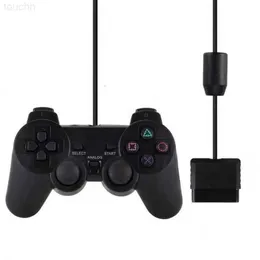 Controladores de jogo Joysticks PlayStation 2 Wired Joypad Joysticks Controlador de jogos para PS2 Console Gamepad choque duplo por DHL L230916