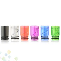 Drip Tip a spirale colorato EGo AIO 510 elicoidale Accessori per fumatori di alta qualità Bocchino per flusso d'aria 6 colori