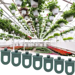 Hooks Greenhouse Solidne mocne mocne plastikowe slajdko-blokade wielokrotnie posiłkowe norty wsporniki wieszakowe zapasowe zapasy ogrodnicze
