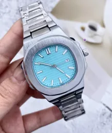 Men wristwatches 5711 designer luxury fashion watch leather stainless bracelet glass watches men