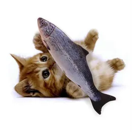 أيام إلى الولايات المتحدة الأمريكية 30 سم Cat Toy Fish USB محاكاة شحن كهربائية الرقص القفز تتحرك على ألعاب إلكترونية مرنة 230R