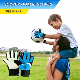 Guanti sportivi Guanti da portiere da calcio per bambini 5/6/7 Taglia Guanti da portiere da calcio in lattice per bambini Antiscivolo Sport per giovani Protezione completa delle dita 230915