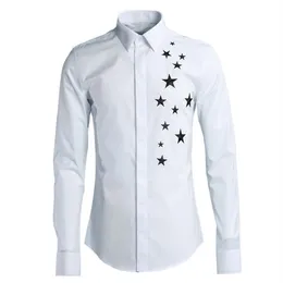 Casual Shirt Männer marke qualität Fashion Solid fünf Sterne design männer kleidung Dünne Camisa masculina plus größe kleid shirts male2407