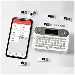 Copiers Seabird Pocket Mini Portable Bluetooth Label Printer Thermal Fast Printing Home Use Office Sticker Drop Delivery School Busine Dhbwa