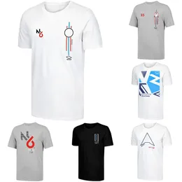 2023 F1 F1 Racing Fans Special T-Shirt Formula 1 Team Men Shirt Summer Fashion White Printed Ederized T-Shirt O.