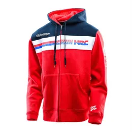 男性の女性Moto GP for HRC Racing Zipper Hooded Hoodie Fashion Men Jacket Size S-2XL283R