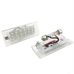 2pcs set 18 LED Error License Number Plate Light For BMW X5 E53 X3 E83 1999-2006 X3 E83 2003-2010 Car Styling Accessories291F