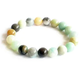 MG1180 10mm naturligt Amazonite -armband Mens Yoga Mala Armband Lycka till Lycka Bönsmycken Insomnia Armband Mens Gift290x