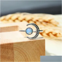 Charme pulseiras cibo ing moda baía criativa lua e grande anel de mão pulseira pode ser ajustado entrega de gota jóias dhgarden dhupr