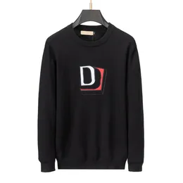 Maglione da uomo firmato da donna per vestibilità slim con scollo a V Pullover senior classico per il tempo libero multicolor Autunno inverno tenere al caldo maglioni a maniche lunghe girocollo con lettera