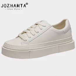 ドレスシューズJozhamta Women Flats Real Leather Quality Loafers Fashion Ins Spring for Soft Footwearサイズ3540 230915