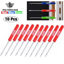 10Pcs Mini Tops And Pocket Clips Pocket Screwdriver Strong Magnetic Slotted Screwdriver GJ001-QY286s