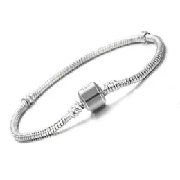 Vecalon Original 925 Massivsilber Charm-Armbänder für Damen, lang, 16–23 cm, Schlangenknochen-Armbänder, Hochzeitsschmuck2499