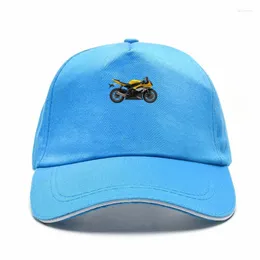Top Caps 2023 Japon Motosiklet Fanları R6 Motosiklet Bill Hat Bisiklet Yarışı Pamuk Şapkaları R1 YZF Sarı Beyzbol