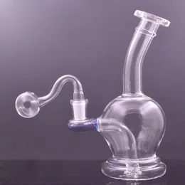 Dhl Free 14mm Femlae Hookahs Glass Bong Pipes 7inch Heady Mini Bongs Dab Rigs Small Bubbler Beaker Recycle Oil Rig Hot Selling