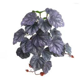 装飾的な花ウェディングフローラルシミュレーション植物は3Dプリントされた人工スイカベゴニア葉の偽の緑の植物庭の装飾を残します