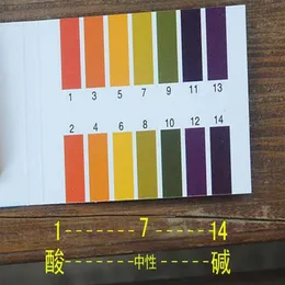 Faixa completa 1-14 teste de papel de teste de litmus indicador de ph partable 80 tiras papéis medidores analyzers253c