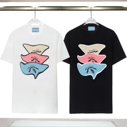 Hergestellt in Italien Herren T-Shirts Mode Sommer T-Shirt Casual Männer Frau T-Shirts mit Buchstaben drucken Mode umgekehrtes Dreieck T-Shirts M242B