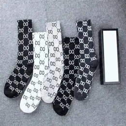 Women Sports Long Socks Fashion High Quality Womens and Mens Stocking Letter g sock chaussettes de marque luxe with box211I237L